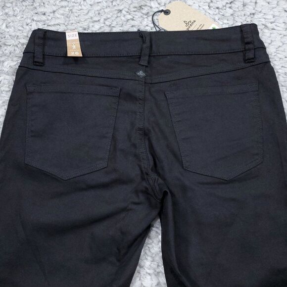 Prana Kara Rolled Skinny Jeans Black Size 2 26 Stretch Cuffed Low Rise - Picture 4 of 12